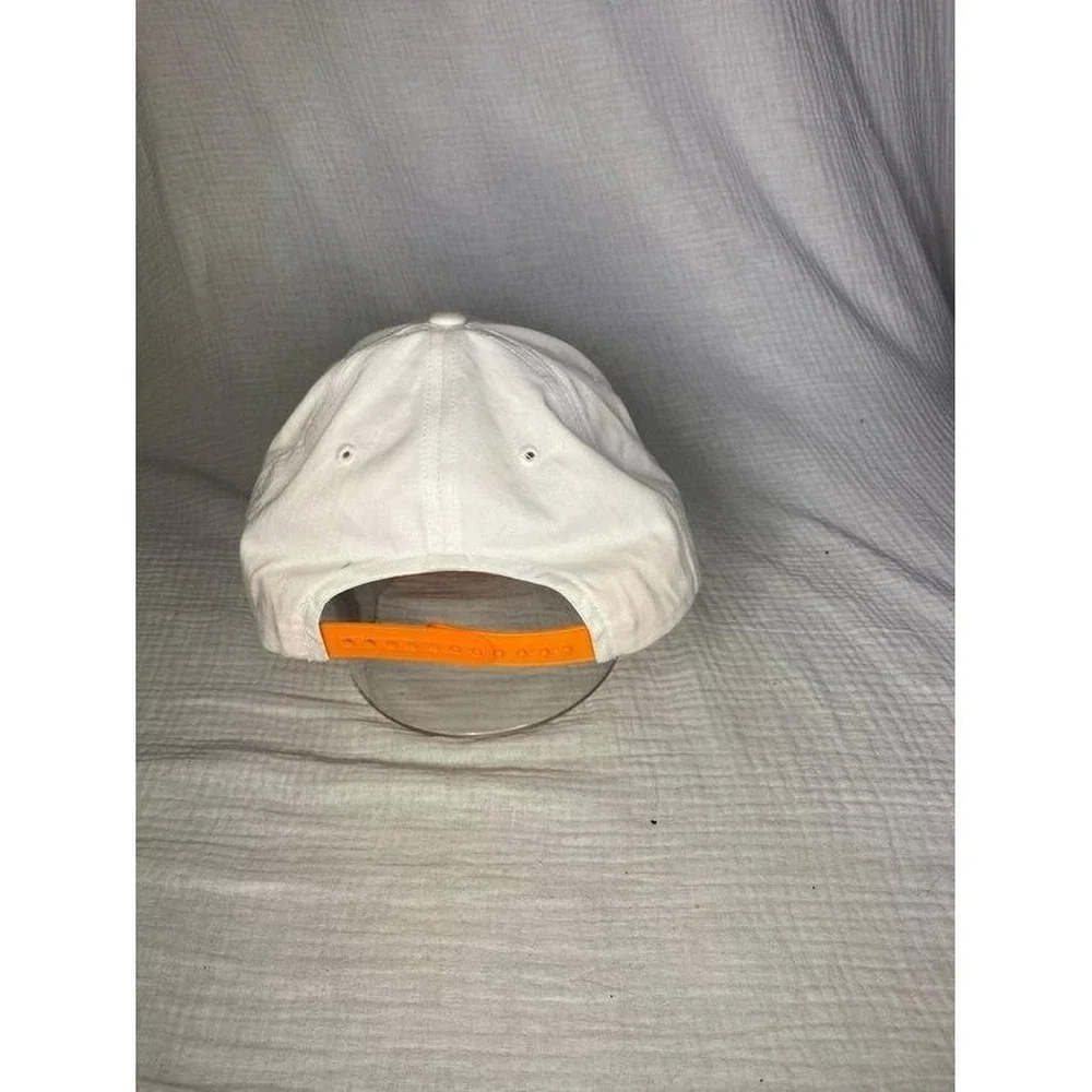 Tennessee Volunteers Adjustable Baseball Cap White Orange NCAA Embroidered Hat